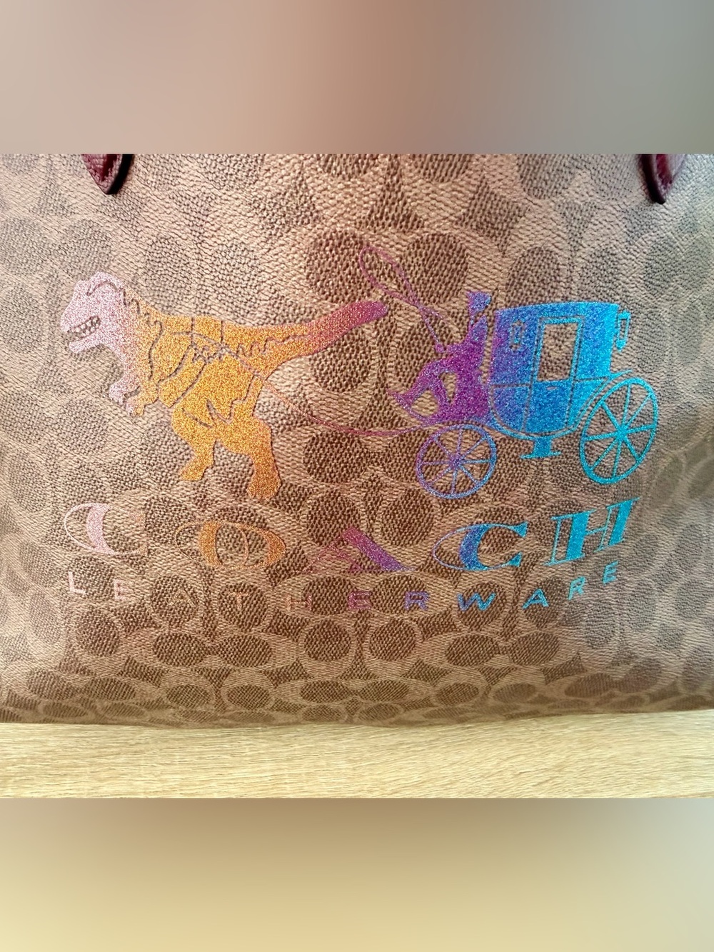 **RARE** Coach Signature Rexy and Carriage Highline Tote - Picture 4 of 7